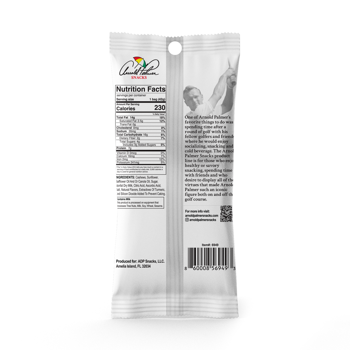 Lemonade Cashews 1.5 oz. (Box of 12) Arnold Palmer Snacks