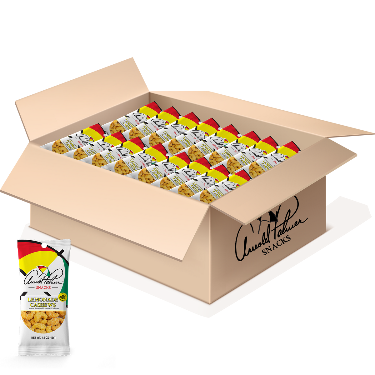 Wholesale Lemonade Cashews Single Serve Case (Box of 72) Arnold