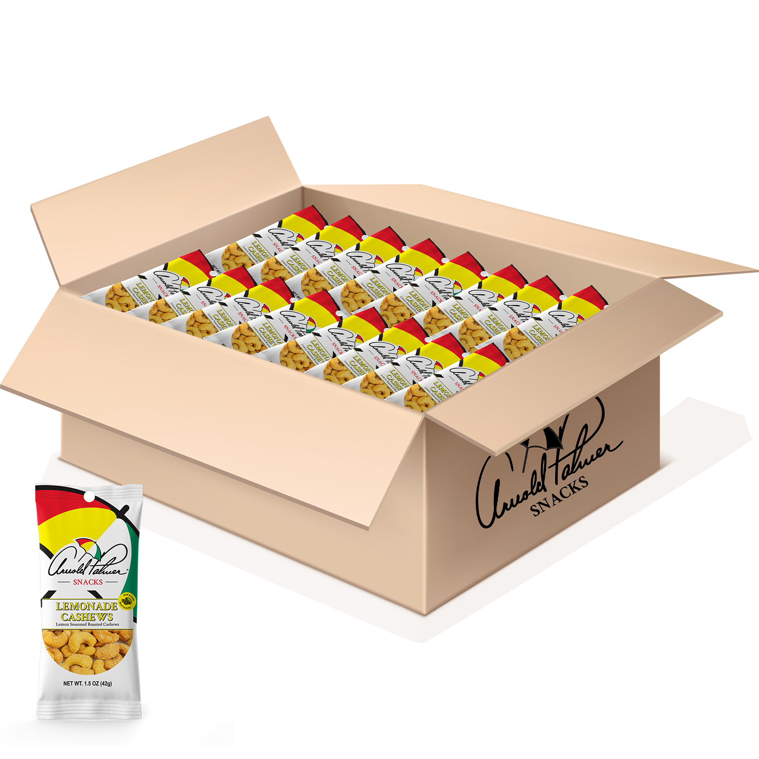 Wholesale - Lemonade Cashews Single Serve Case (Box of 72)